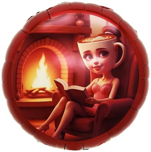 Шар (18''/46 см) Круг, Балерина, 1 шт.