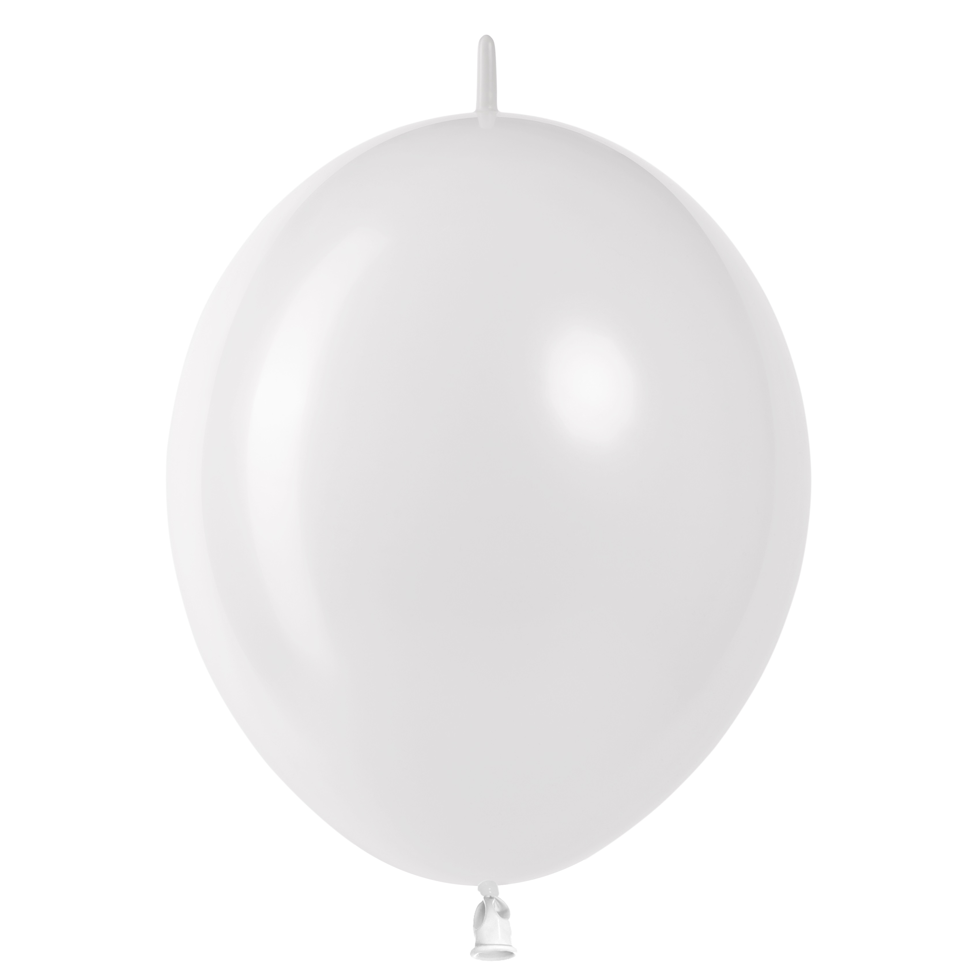 Шар (6''/15 см) Линколун, Белый, пастель, 100 шт.
