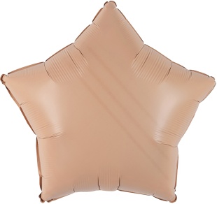 Шар (18''/46 см) Звезда, Уценка, Капучино, Матовый, 1 шт.